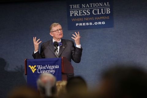 President Gee speaking at The National Press Club