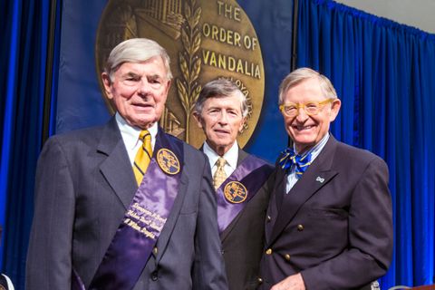 Bill Douglas, Dr. Ronald Wilkinson and President Gee