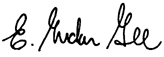 E. Gordon Gee signature